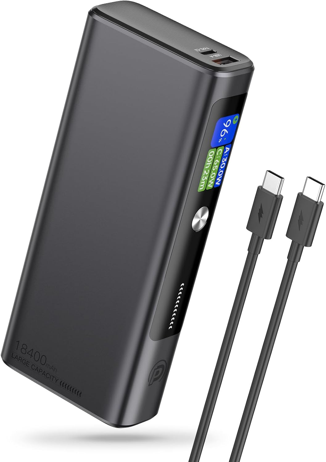 POWERΛDD PRO 130W Power Bank, 18400mAh Laptop Portable Charger, 3-Port USB C PD