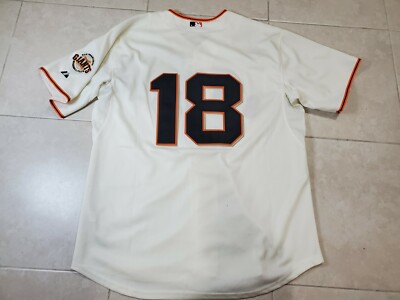 Majestic MLB Authentic Cool Base San Fran Giants Cain #18 Jersey