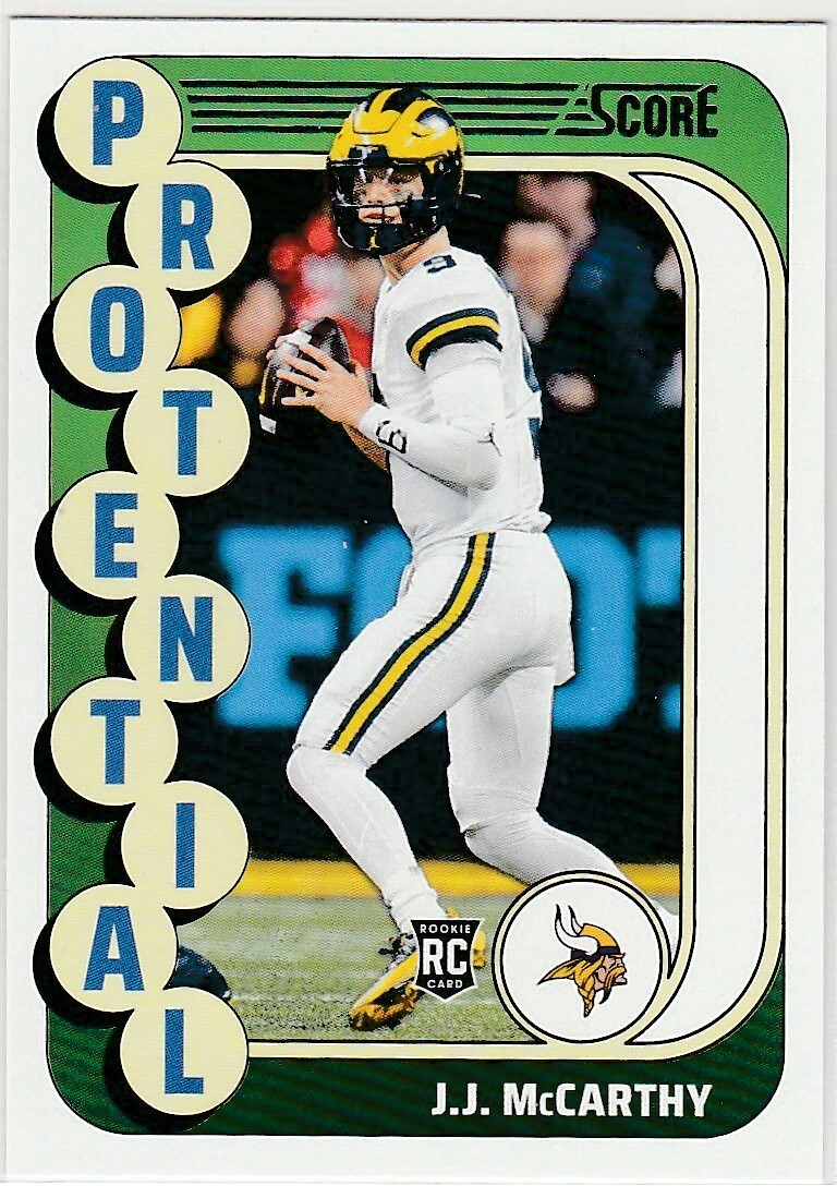 JJ McCarthy - 2024 Score - PROtential Vikings RC #10