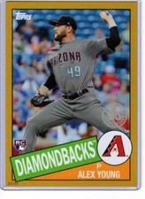 Alex Young 2020 Topps 1985 35th Anniversary 5x7 Gold #85-5 /10 Diamondbacks 