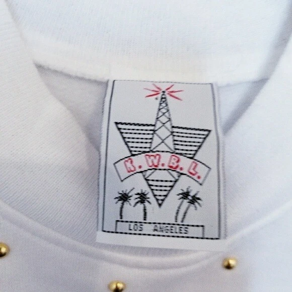 KWBL Vintage Ugly Christmas Sweater Size S White