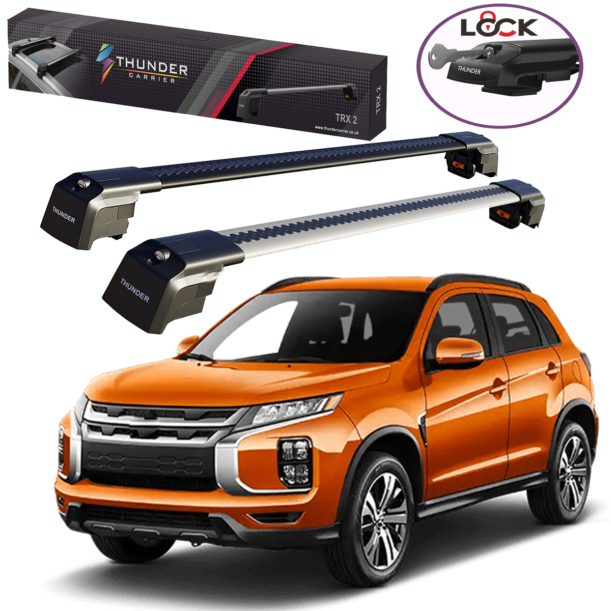 For Mitsubishi Outlander Sport ASX RVR Eclipse Roof Racks Cross Bars