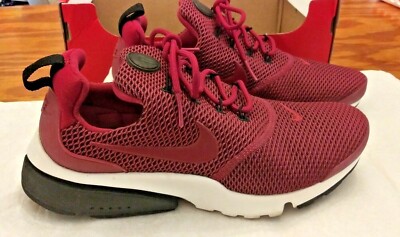 Nike Womens Air Presto Fly Running Shoes Red 910570-601 Lace Up Low Top SZ 6 M