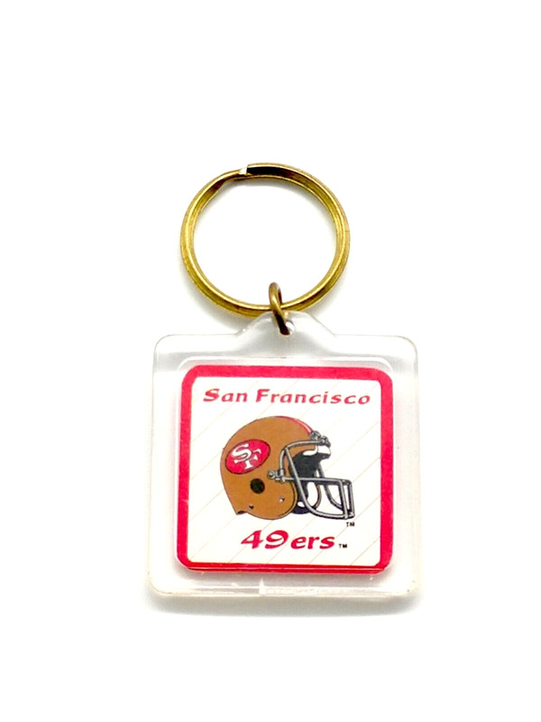Vintage San Francisco 49ers NFL National Football League Keyring Keychain