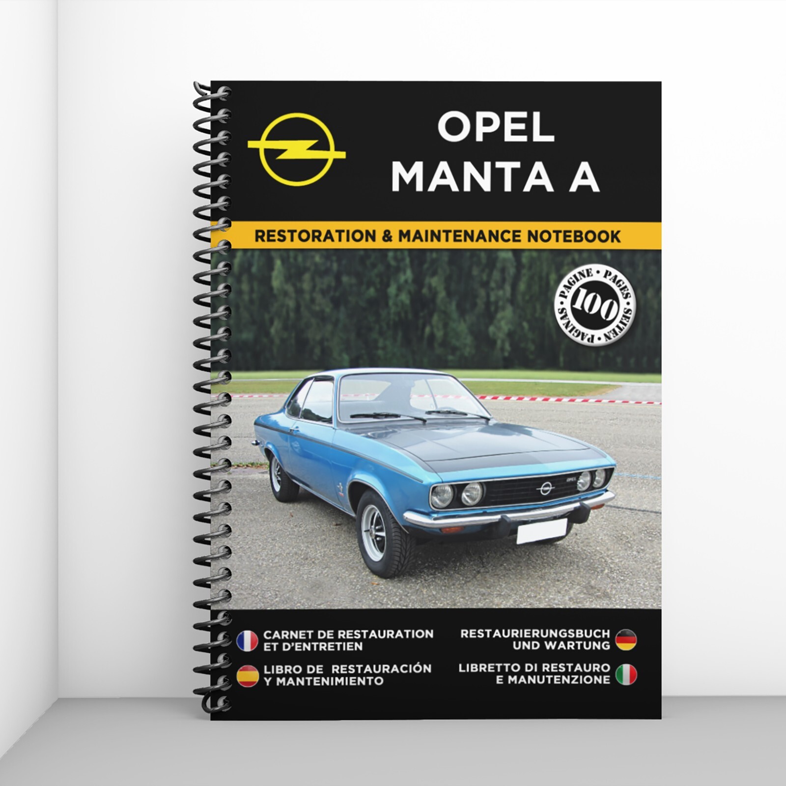 Carnet de restauration Opel Manta A pour suivi d entretien automobile