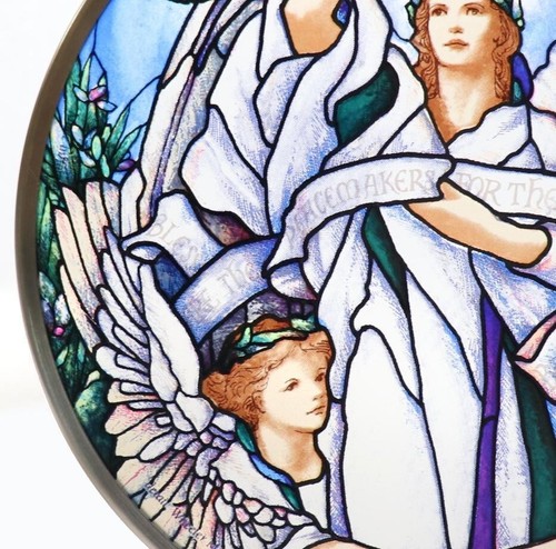 Stained Glass Vintage Three Angels (Made in Toronto, Canada) - Picture 4 of 9