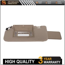 Sun Visor + Lamp Tan Left Driver side For 2006-2008 Nissan Murano 96401-CC22B