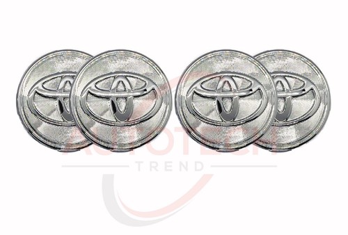 SET OF 4 TOYOTA WHEEL RIMS CENTER CAPS CHROME LOGO 62MM CAMRY - Picture 5 of 5
