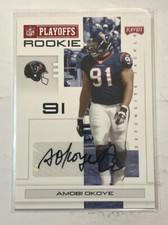 2007 Playoff NFL Red Signatures /100 Amobi Okoye #138 AUTO Rookie MINT FO7364