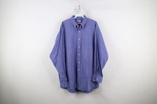 Vintage 90s Brooks Brothers Mens 17 34 Original Cotton Button Down Shirt OCBD
