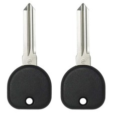 New Uncut Chipped Transponder Key Replacement For Gm Circle Z Keyway 2 Pack
