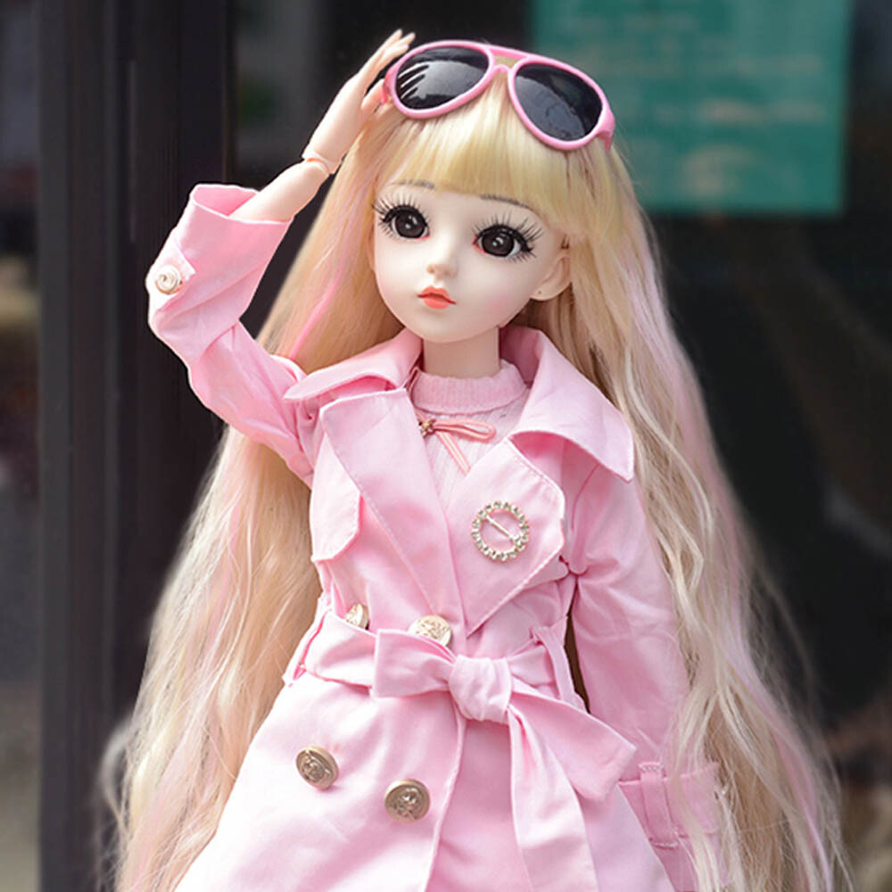 Fashion 60cm BJD Doll 1/3 Ball Jointed Girl Dolls with Full Set