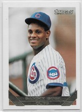1993 Topps Gold #156 Sammy Sosa Chicago Cubs