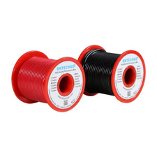 20 Gauge PVC 1007 Solid Electric Wire Red and Black Each 100 Ft 20 AWG 1007 Hook