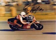 Graeme Crosby Hand Signed Suzuki 7x5 Photo MotoGP Autograph