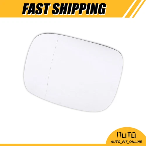 ONE Left Side Heated Mirror Glass Replacement W/ Backing Plate Custom for Volvo