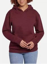NWT Kirkland Signature Women's Heavyweight Fleece Hoodie Red Size L