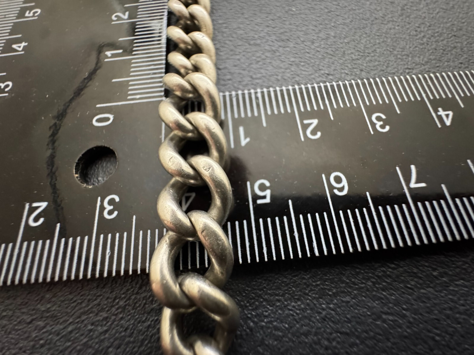 Antique Solid Silver Hallmarked Heavy 45gr Single… - image 7