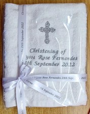 Taufen personalisierte bestickte Handtücher Geschenk Weihnachten Geburtstag Geschenk