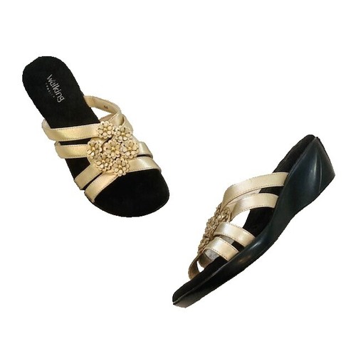 Walking Cradles Lydia Black Leather sandals US 8 | eBay