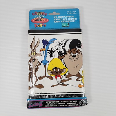 Vintage Looney Tunes 1995 Wall Border Bugs Taz Pepe 6.75 In x 5 Yds Imperial