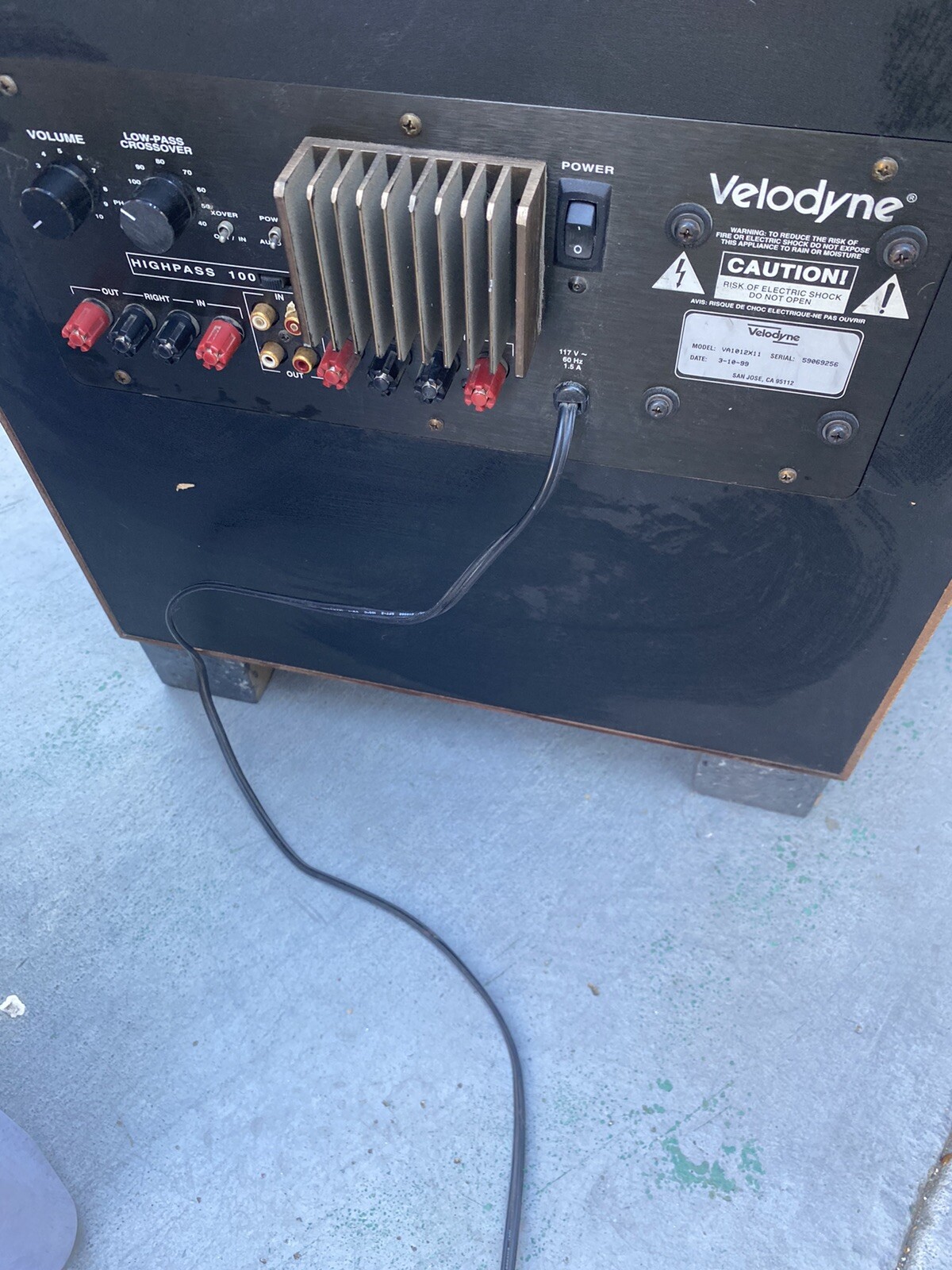 velodyne va1012xii