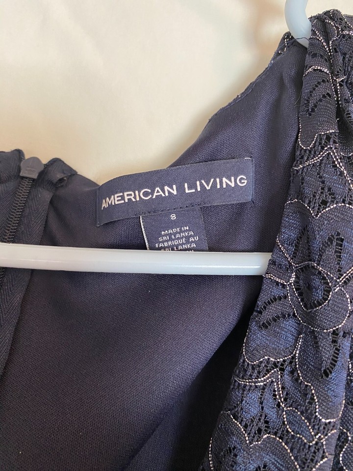 American Living Navy Blue Dress eBay