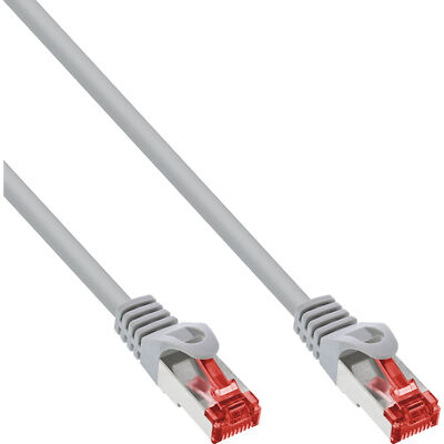 40er Bulk-Pack InLine  Patchkabel, S/FTP (PiMf), Cat.6, PVC, CCA, grau 2m