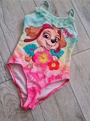 Badeanzug mit Skye Paw Patrol Beach ~ Nickelodeon türkis Gr. 98/104