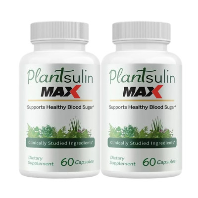2-Pack Plantsulin Max Capsules, Supports Immune Defense & Weight Loss - 120 Caps