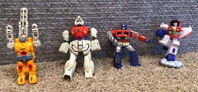 Lot Of 4 Transformers - Robot Heroes - Optimus Prime - Plus More