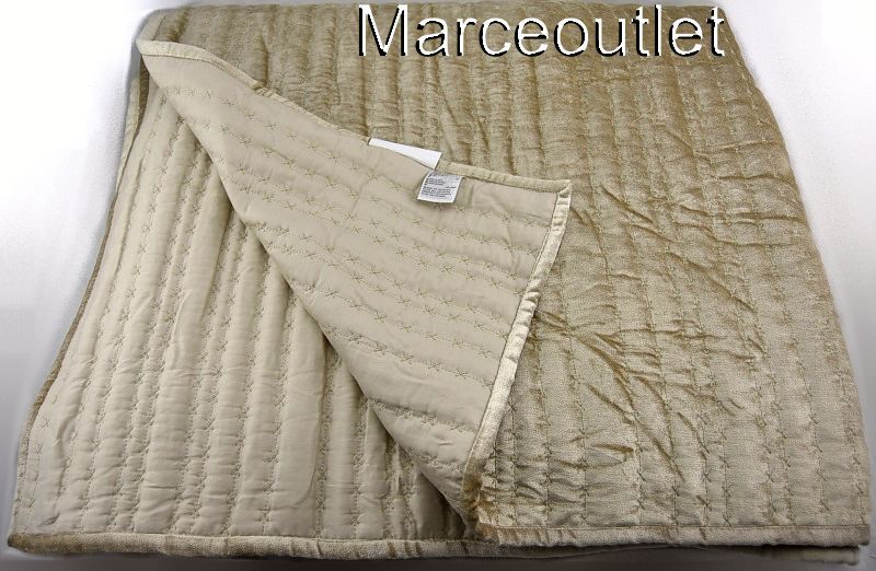 Hotel Collection Velvet FULL / QUEEN Quilted Coverlet Dune 733003658038