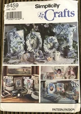 Simplicity Pattern 8459 Crafts  Picture Frame - Photo Album - Decorative Box