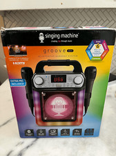 The Singing Machine SML654BK Groove Mini Karaoke with Mic - Black