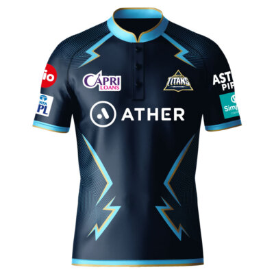 Gujarat Titans Cricket Trikot Shirt, Spieler Edition Tata IPL 2022 offiziell