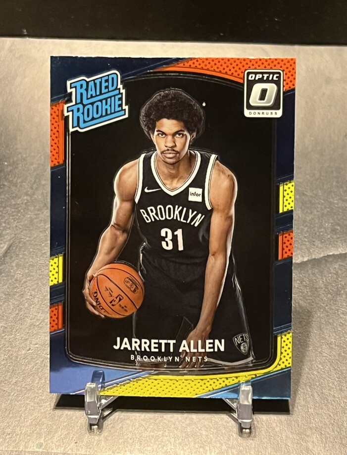 2017-18 Donruss Optic Jarrett Allen #179 RATED ROOKIE RC RED & YELLOW CAVS (N1)