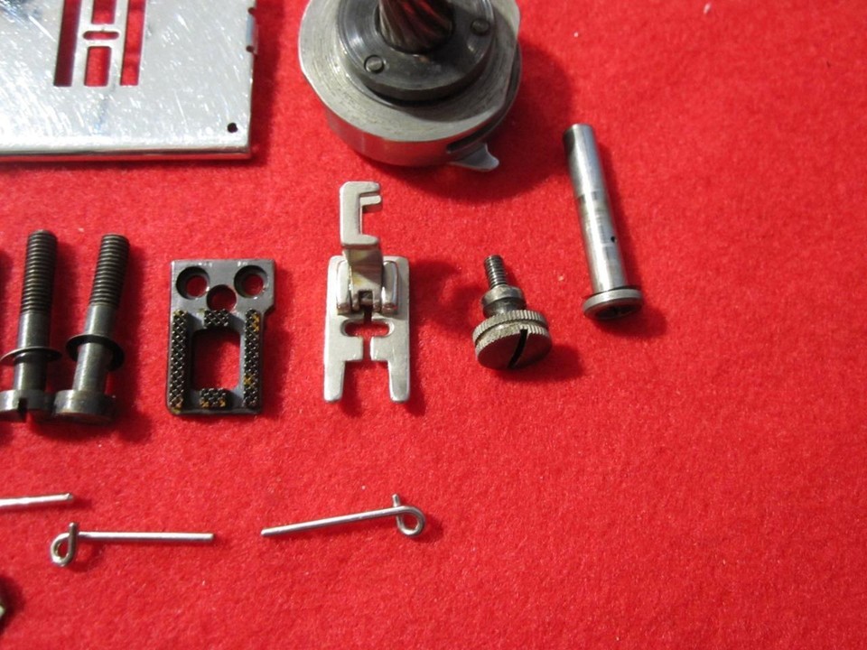 Vintage Elna SUPERMATIC Sewing Machine MISC PARTS NEEDLE PLATE & OTHER MISC 3 eBay