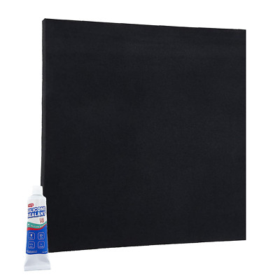 Silicone Rubber Sheet, 60A Rubber Gasket Material, 1/25 (.04)'' Thick × 12'' W × 1
