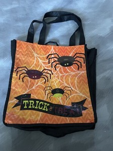 Kids Trick Or Treat Bag Spiders Light Weight