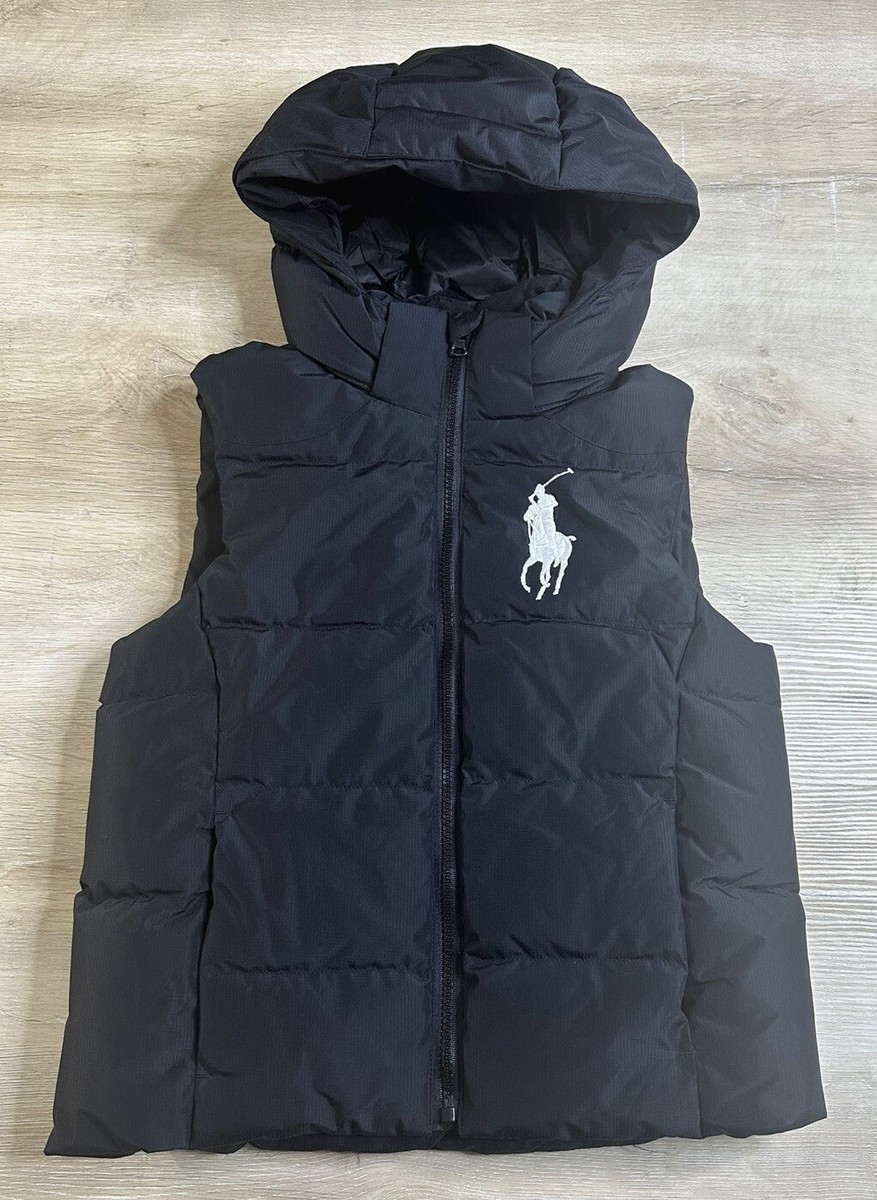 ジャケット・アウター Polo Ralph Lauren Big Pony Down Vest Polo Ralph Lauren Kid's (2-7) Big Pony Hooded Puffer Down