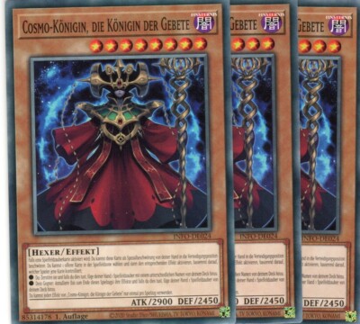 yugioh 3x Cosmo-Königin, die Königin der Gebete INFO-DE024 1AUFLAGE DEUTSCH