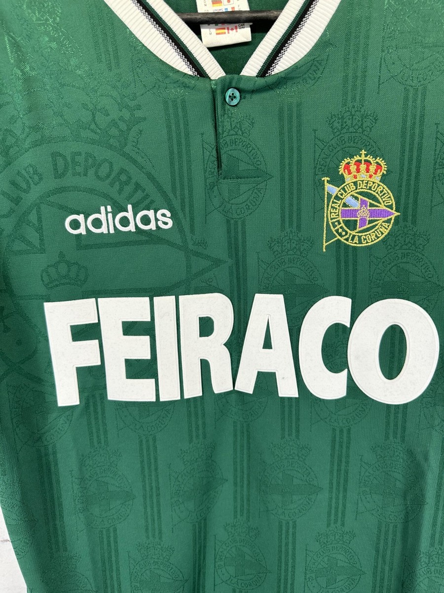 Maillot Extérieur Rétro Deportivo La Coruña 1996-98 - Taille L, Occasion Parfait état