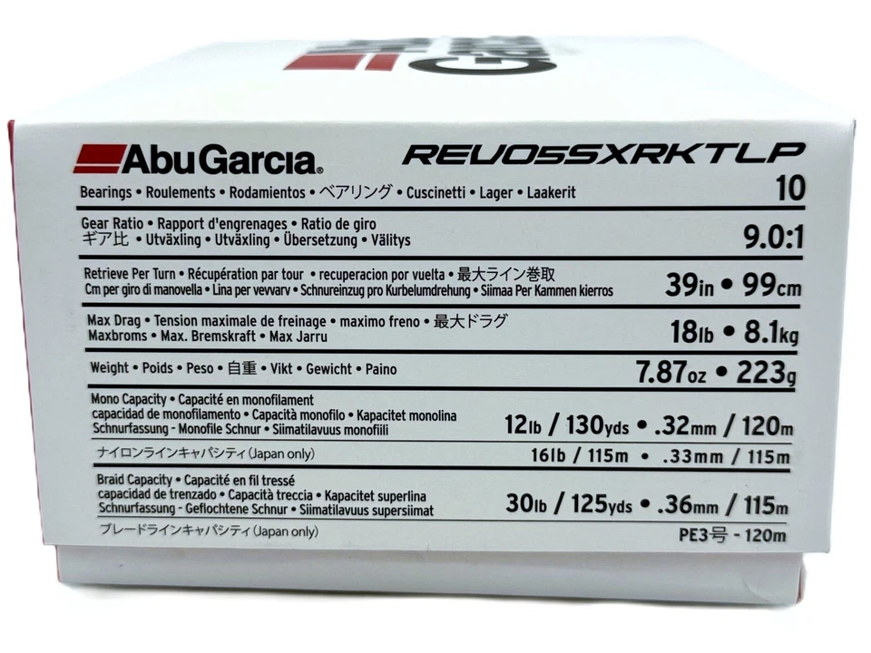 Carrete de fundición Abu Garcia Revo SX RKT LP 9,0:1 diestro REVO5 SX-RKT LP Foto 3 de 3