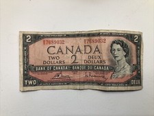 1954 canadian 2 dollar bill