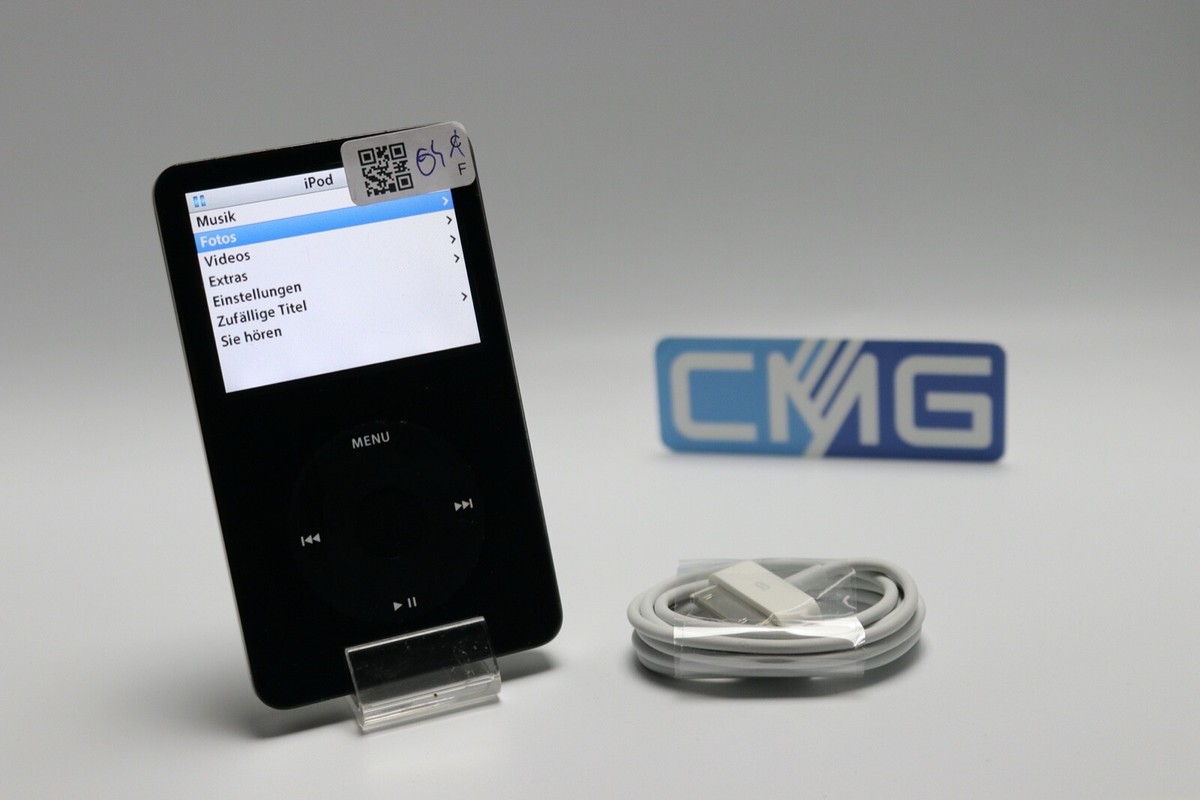 iPod 30GB ミュージックプレイヤー アップル 0425-S5889h Apple iPod Classic 5. Generation 30GB MP3 Player Schwarz 5th