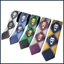 Skull Head Neck Tie Unisex Cosplay Style Hand Tied Zipper Tie