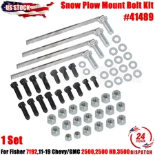 US Snowplow Mount Bolt Kit For Fisher 11-19 Chevy/GM 2500 3500 7192 Minute Mount