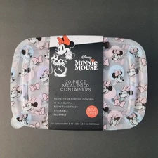 2025 Best Brands | Disney MINNIE MOUSE Food Containers 20 Pieces