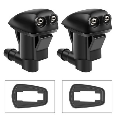 2PCS Adjustable Dual Holes Car Windshield Washer Nozzle Wiper Water Spray Jet US