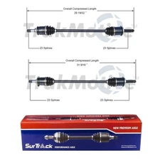 SurTrack Pair Set of 2 Rear CV Axle Shafts For Honda Element 4WD 2003-2011